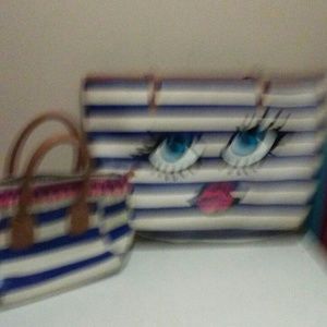 Over night bag w/matching purse